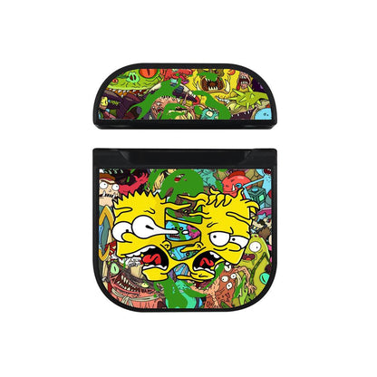 Bart Simpson The Duplication Apple Airpods Case Black