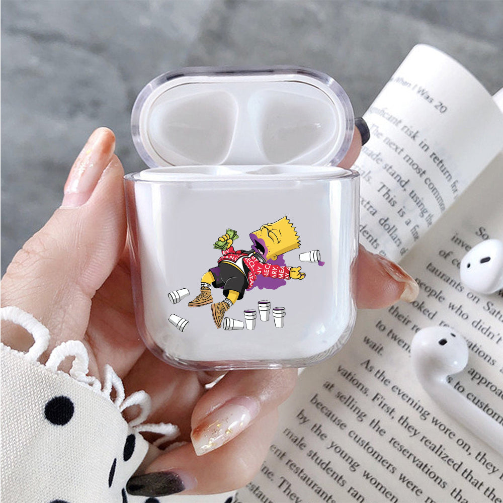 Bart Simpson Drunk Apple Airpods Case