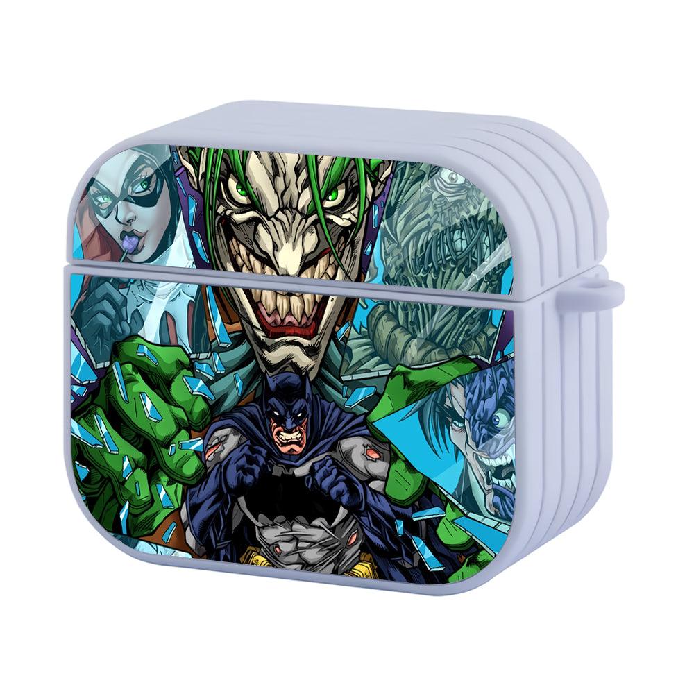 Batman Fight Against Many Enemies Apple Airpods 4 Case White
