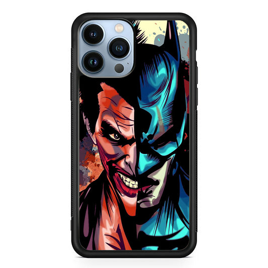 Batman Half Face Joker iPhone 15 Pro Case - Carneyforia