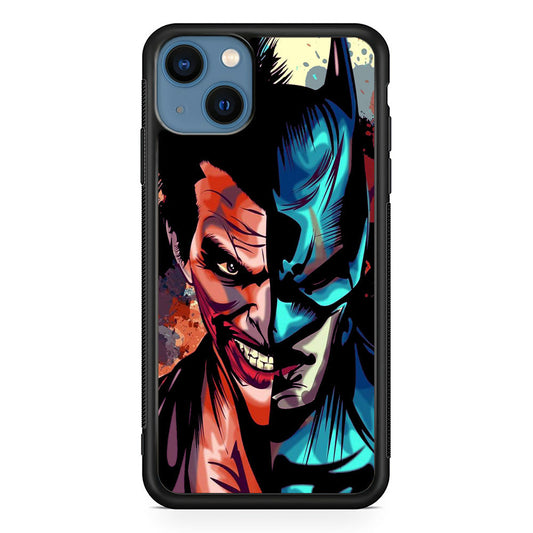 Batman Half Face Joker iPhone 15 Plus Case - Carneyforia