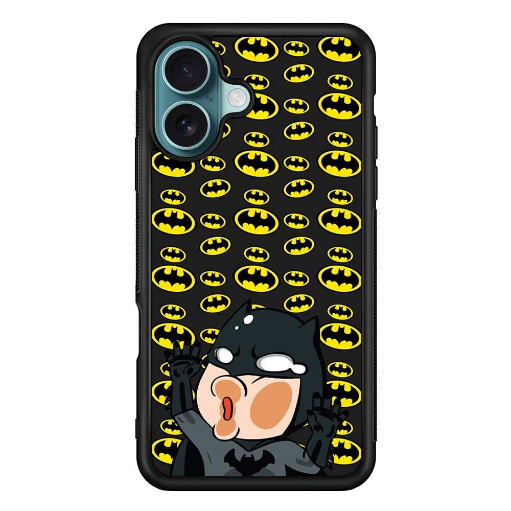 Batman and Invisible Wall iPhone 16 Plus Case