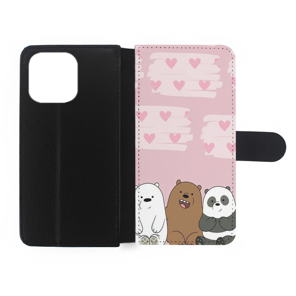 Bear Bare Pink Love iPhone 14 Pro Max Case