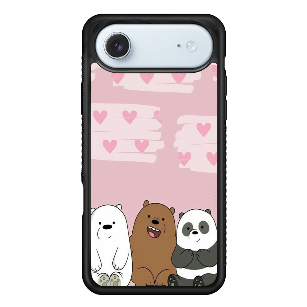 Bear Bare Pink Love iPhone 17 Air Case