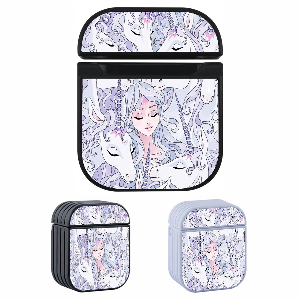 Beauty Princess With Unicorn Aesthetic Apple Airpods Case