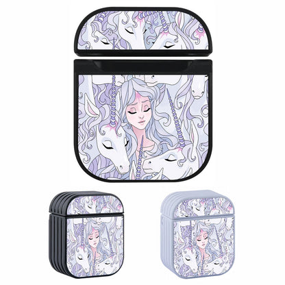 Beauty Princess With Unicorn Aesthetic Apple Airpods Case