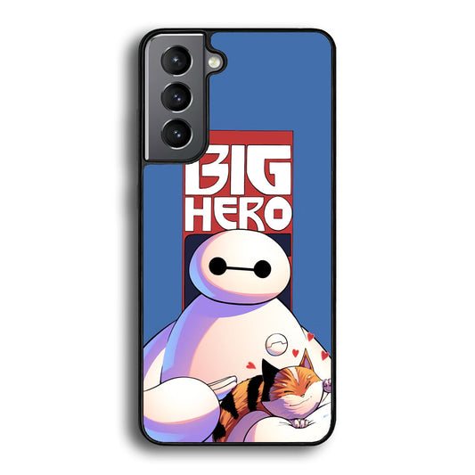 Big 6 Hero Baymax And Cat Samsung Galaxy A16 Case - Carneyforia