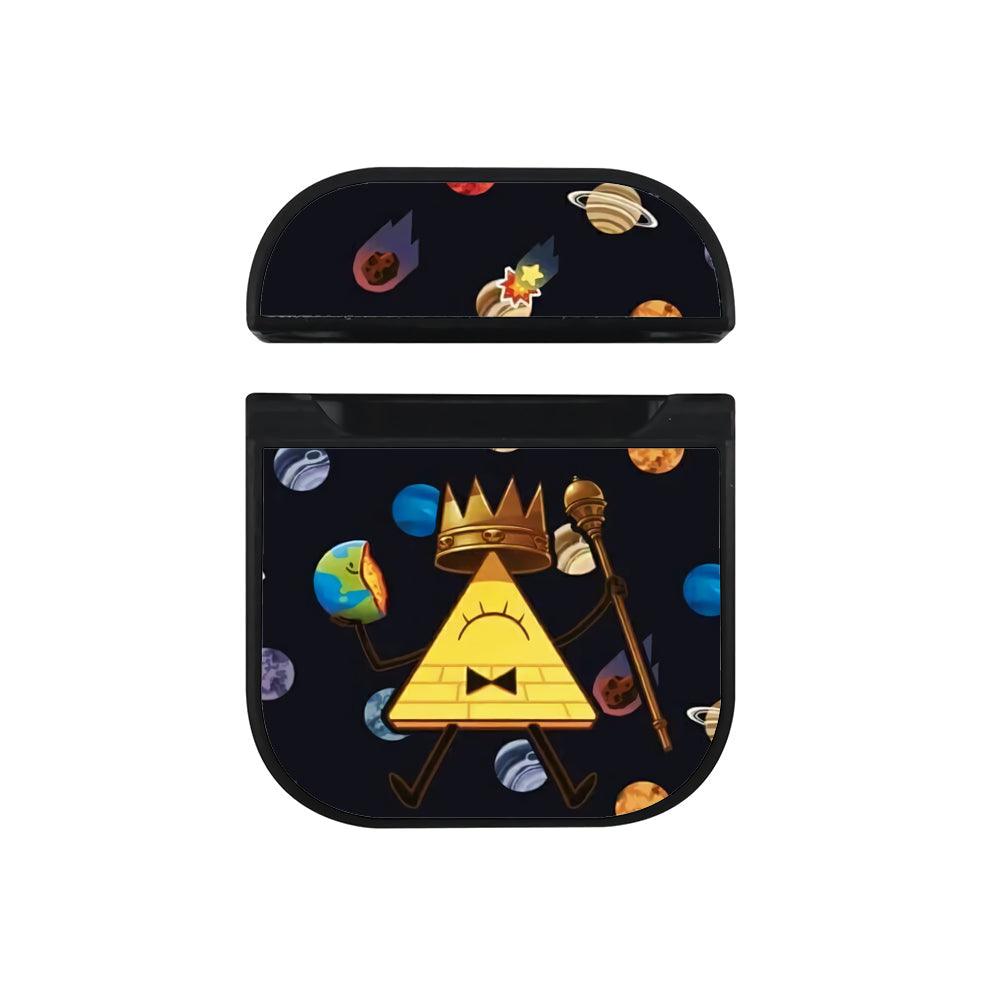 Bill Cipher Gravity Falls Planets Apple Airpods Case Black