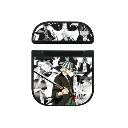 Bleach Kisuke Urahara Comic Apple Airpods Case Black