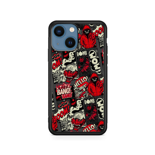Bomb Bomb Bang Comic Strip iPhone 14 Plus Case - Carneyforia