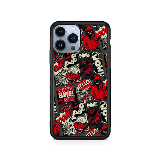 Bomb Bomb Bang Comic Strip iPhone 15 Pro Case