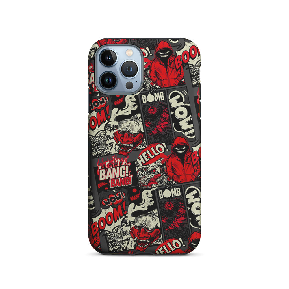 Bomb Bomb Bang Comic Strip iPhone 14 Pro Case