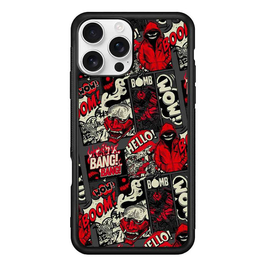 Bomb Bomb Bang Comic Strip iPhone 16 Pro Case