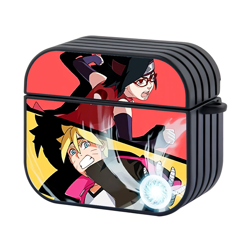 Boruto And Sarada Team Work Apple Airpods 4 Case