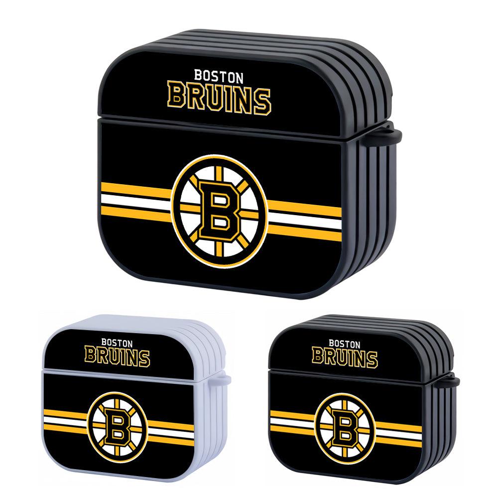 Boston Bruins NHL Black Shape and Shadow Apple Airpods 4 Case