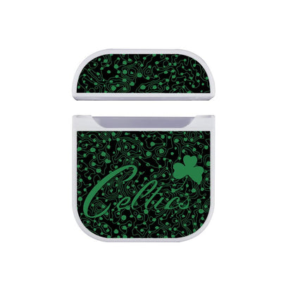 Boston Celtic Green Contour Apple Airpods Case White