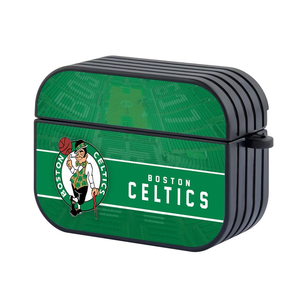 Boston Celtics NBA Bold Line of Heritage Apple Airpods Pro Case Black