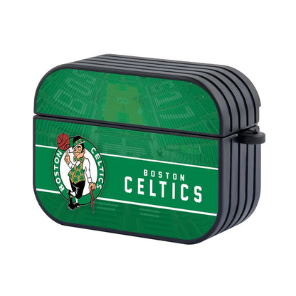 Boston Celtics NBA Bold Line of Heritage Apple Airpods Pro 2 Case Black