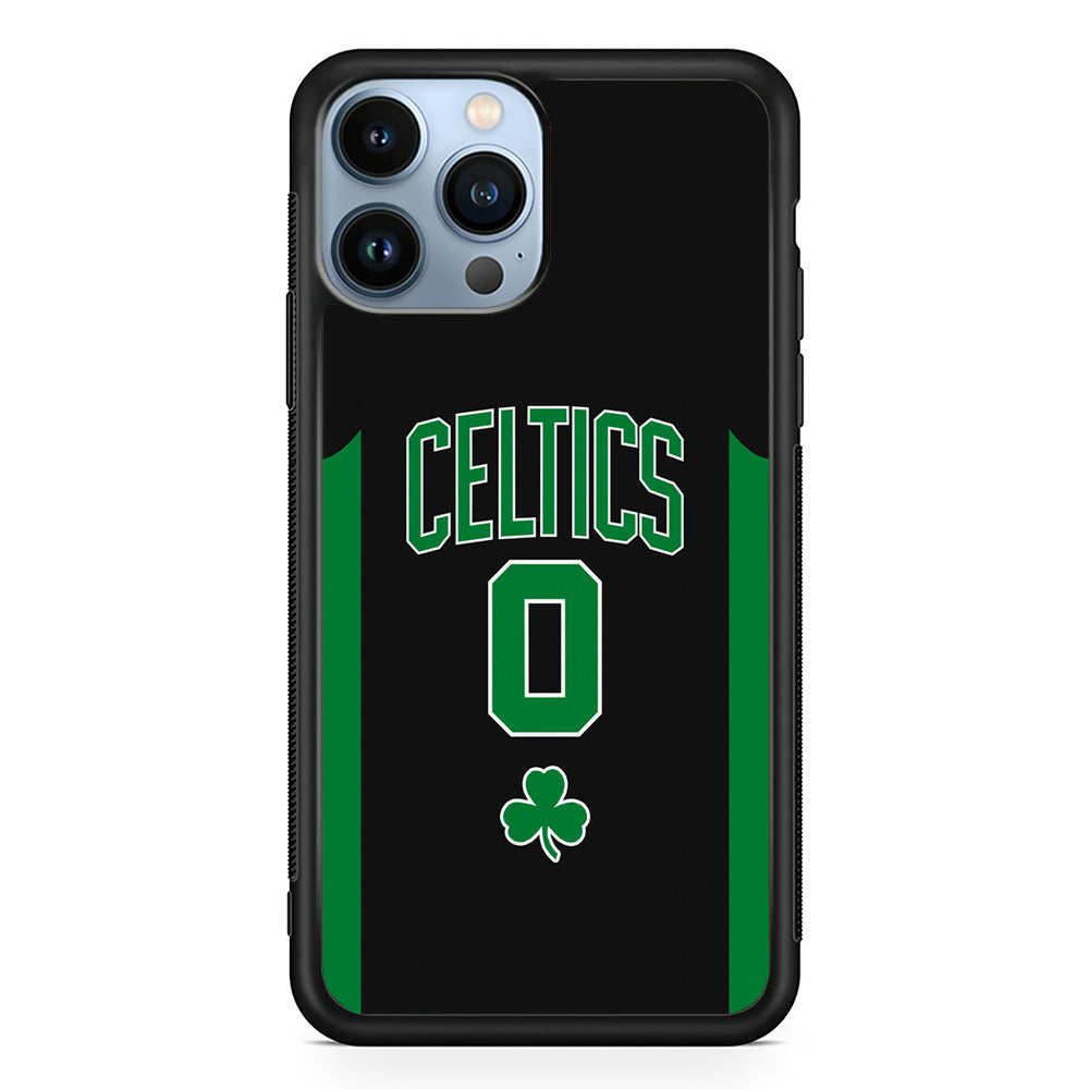 Boston Celtics Zero Numbers iPhone 15 Pro Case - Carneyforia