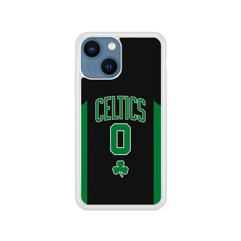 Boston Celtics Zero Numbers iPhone 15 Plus Case