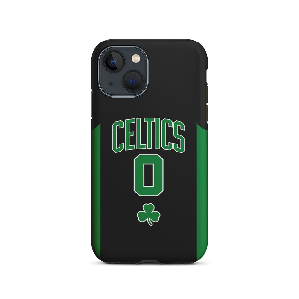 Boston Celtics Zero Numbers iPhone 15 Plus Case