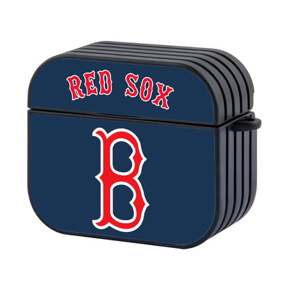 Boston Red Sox MLB Light on Center Apple Airpods 4 Case Black
