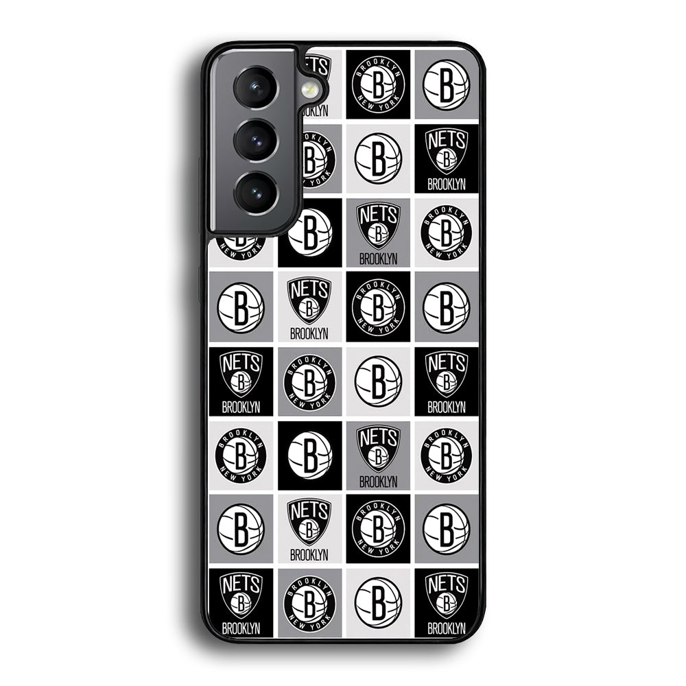 Brooklyn Nets Collage Of Logo Samsung Galaxy A16 Case - Carneyforia