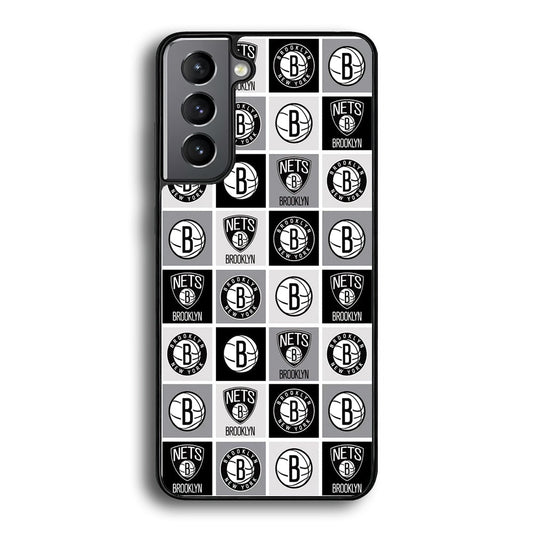 Brooklyn Nets Collage Of Logo Samsung Galaxy A16 Case - Carneyforia