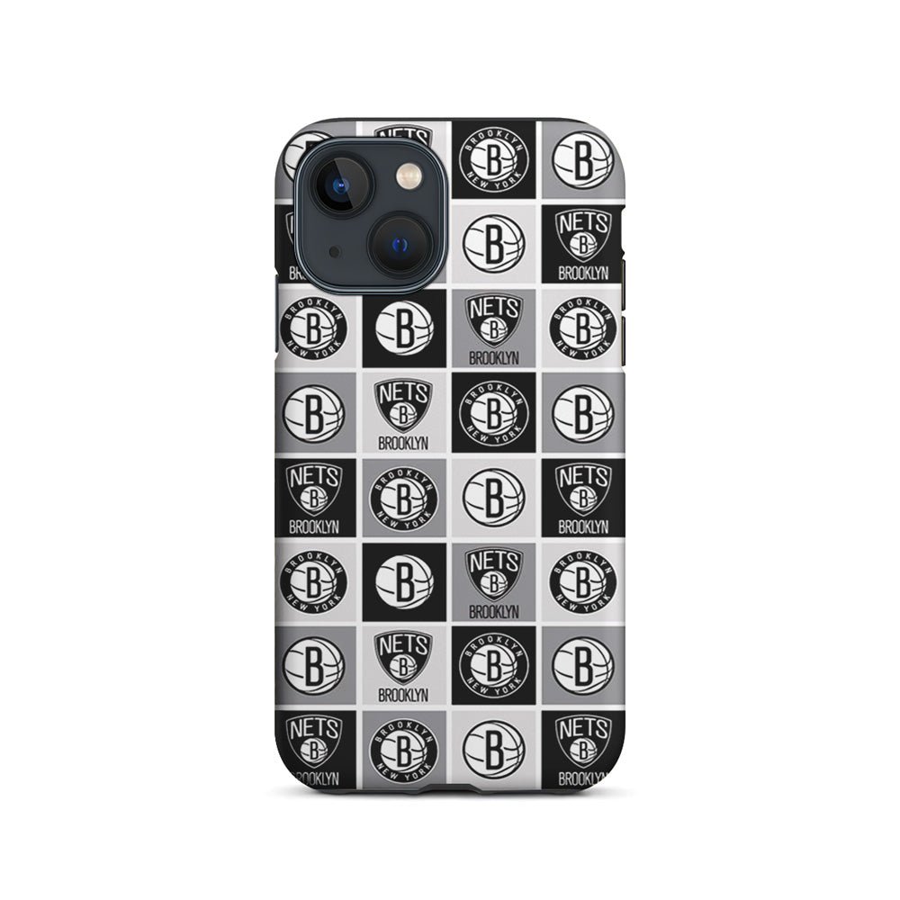 Brooklyn Nets Collage Of Logo iPhone 15 Case