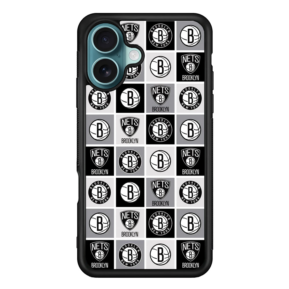 Brooklyn Nets Collage Of Logo iPhone 17 Case