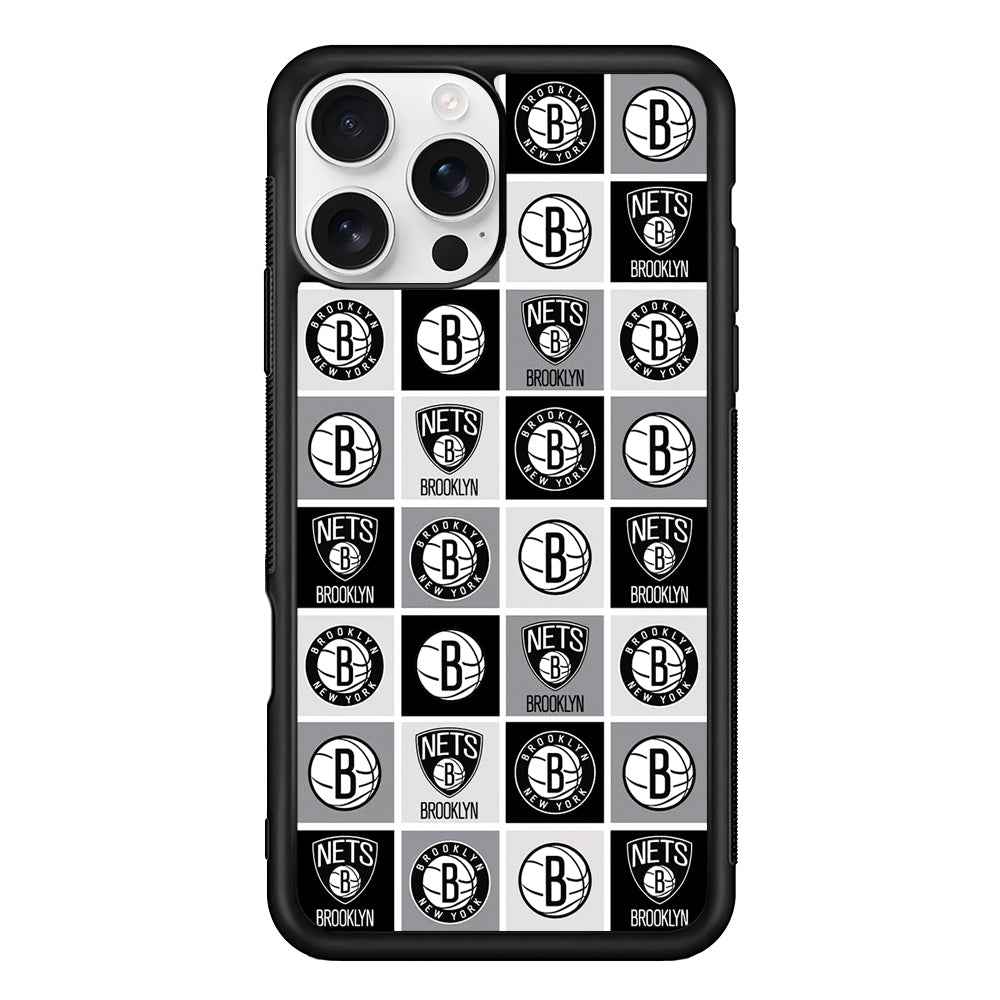 Brooklyn Nets Collage Of Logo iPhone 16 Pro Case