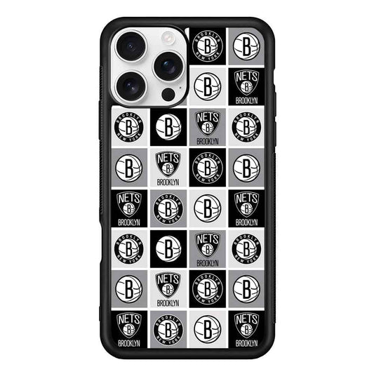 Brooklyn Nets Collage Of Logo iPhone 16 Pro Case