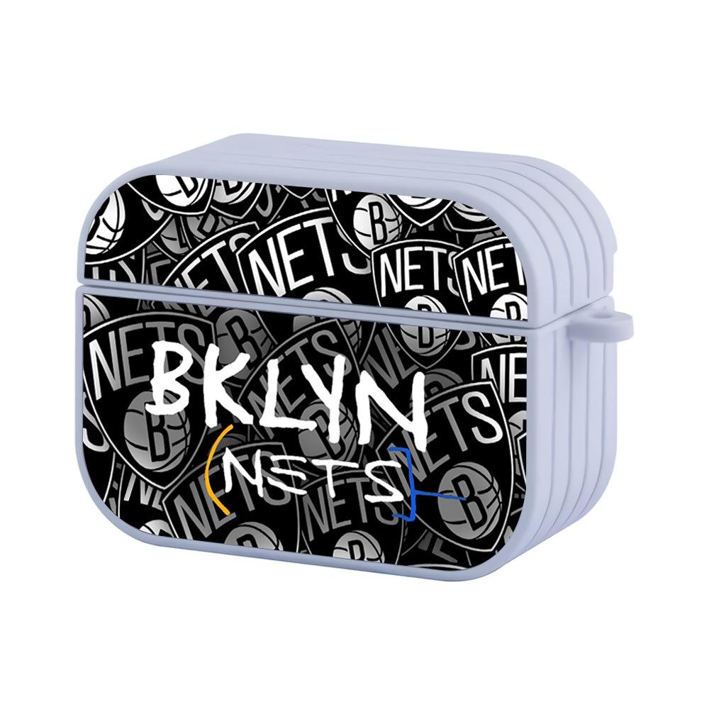 Brooklyn Nets Game To Play Logo Apple Airpods Pro 3 Case-White-Carneyforia