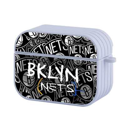 Brooklyn Nets Game To Play Logo Apple Airpods Pro 3 Case-White-Carneyforia