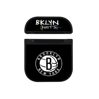 Brooklyn Nets The Black Light Apple Airpods Case Black