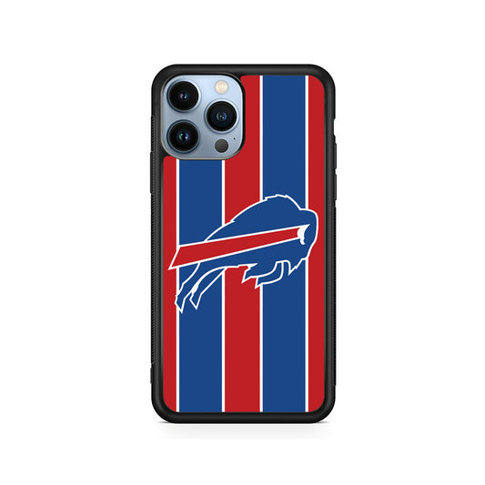 Buffalo Bills Stripe And Logo iPhone 15 Pro Case