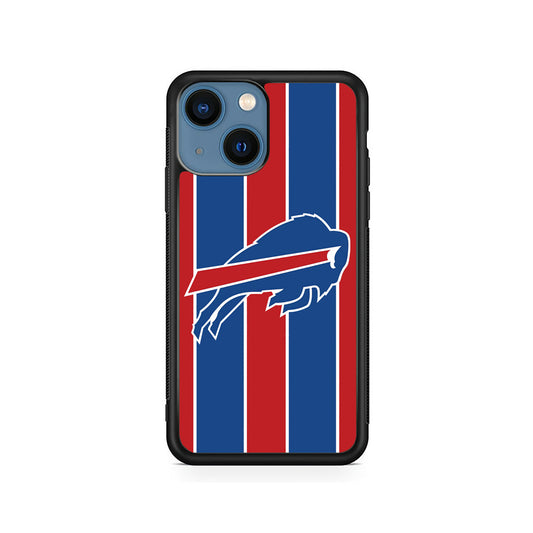 Buffalo Bills Stripe And Logo iPhone 14 Plus Case - Carneyforia