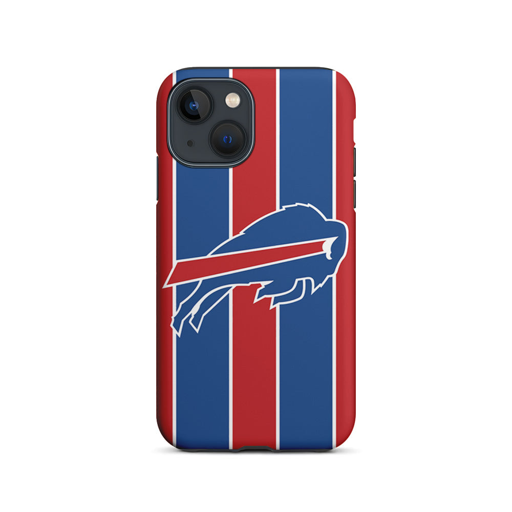 Buffalo Bills Stripe And Logo iPhone 15 Plus Case