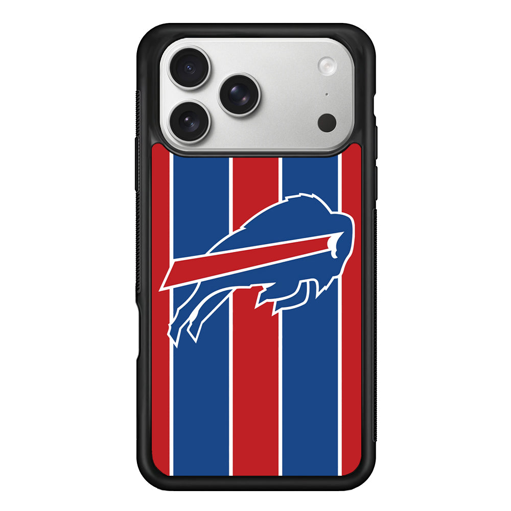 Buffalo Bills Stripe And Logo iPhone 17 Pro Max Case