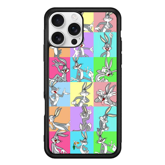 Bugs Bunny Fun Colour Collage iPhone 16 Pro Case