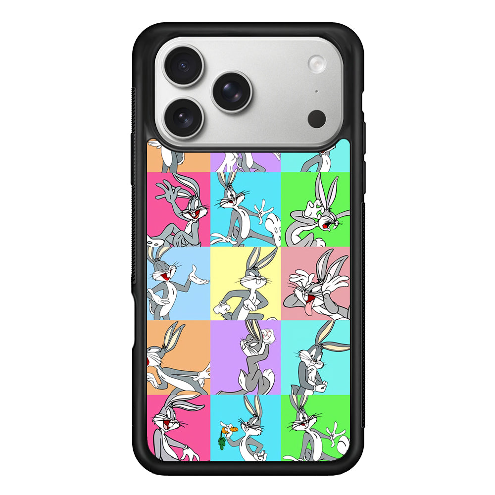Bugs Bunny Fun Colour Collage iPhone 17 Pro Max Case