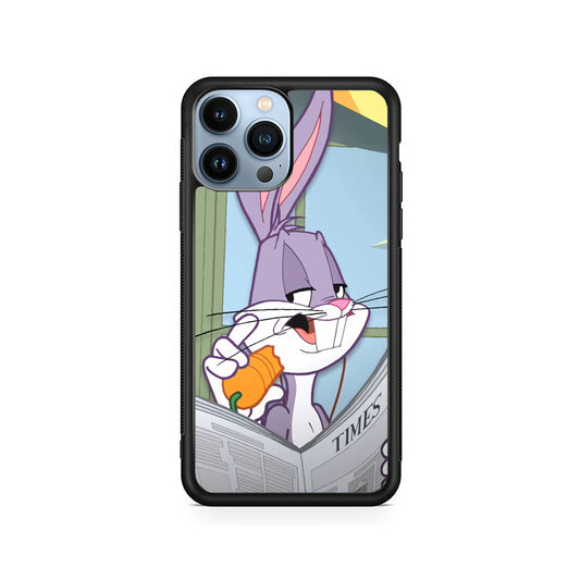Bugs Bunny Reading The Newspaper iPhone 15 Pro Case