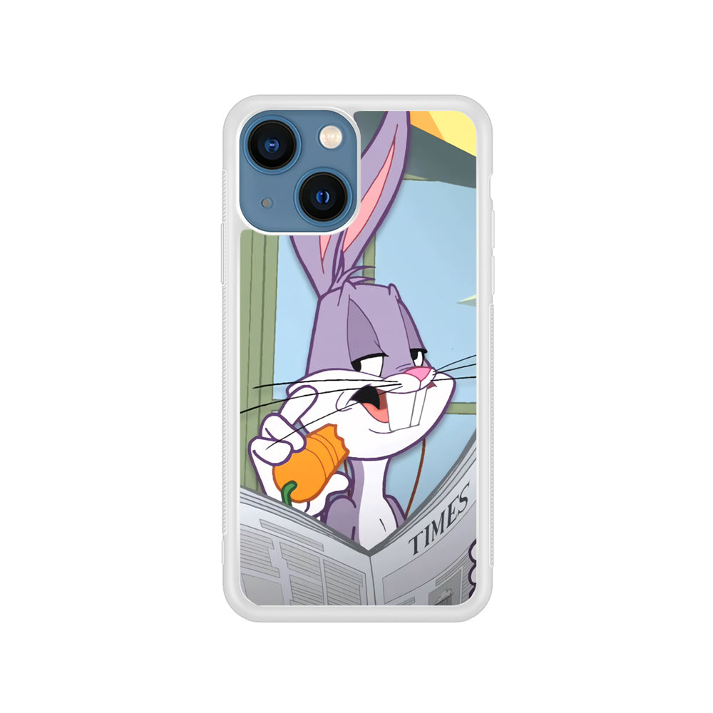 Bugs Bunny Reading The Newspaper iPhone 15 Plus Case