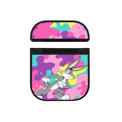 Bugs Bunny Spash Camo Apple Airpods Case Black