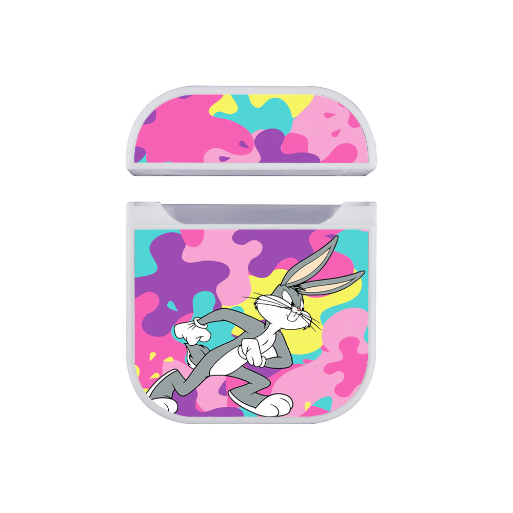 Bugs Bunny Spash Camo Apple Airpods Case White