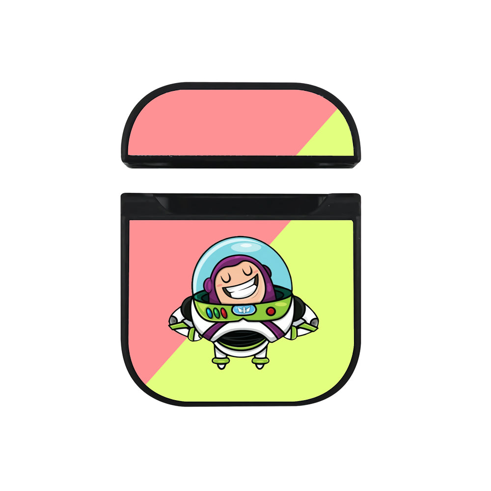 Buzz Lightyear Toy Story Feel Happy Apple Airpods Case Black