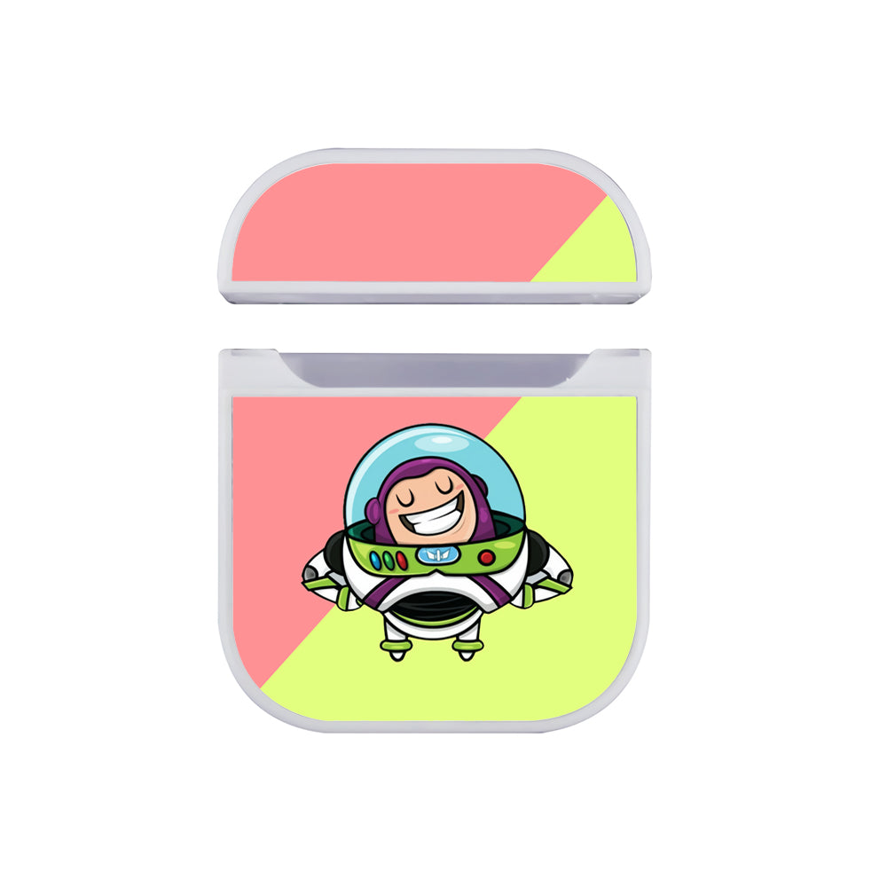 Buzz Lightyear Toy Story Feel Happy Apple Airpods Case White