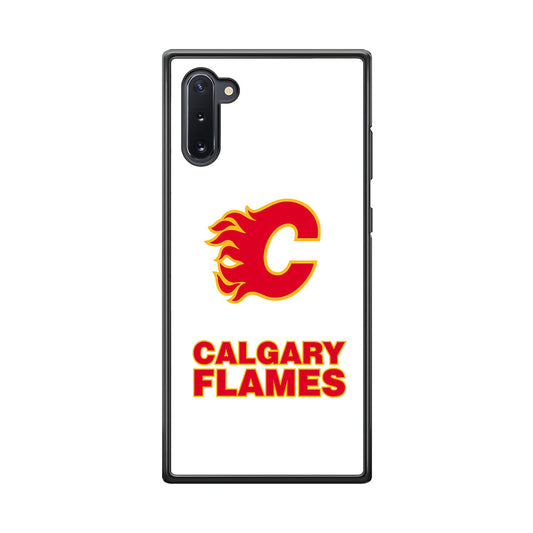 Calgary Flames White Samsung Galaxy Note 10 Case