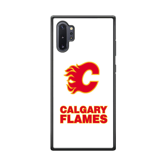 Calgary Flames White Samsung Galaxy Note 10 Plus Case