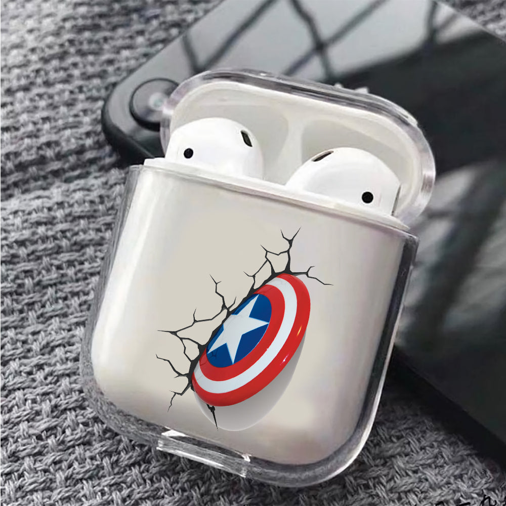 Captain America's Shield 3D Apple Airpods Case
